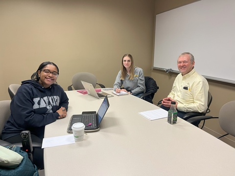 Iowa Student Partner Grace Escritt and Xavier Student Partner Gabrielle Clark
