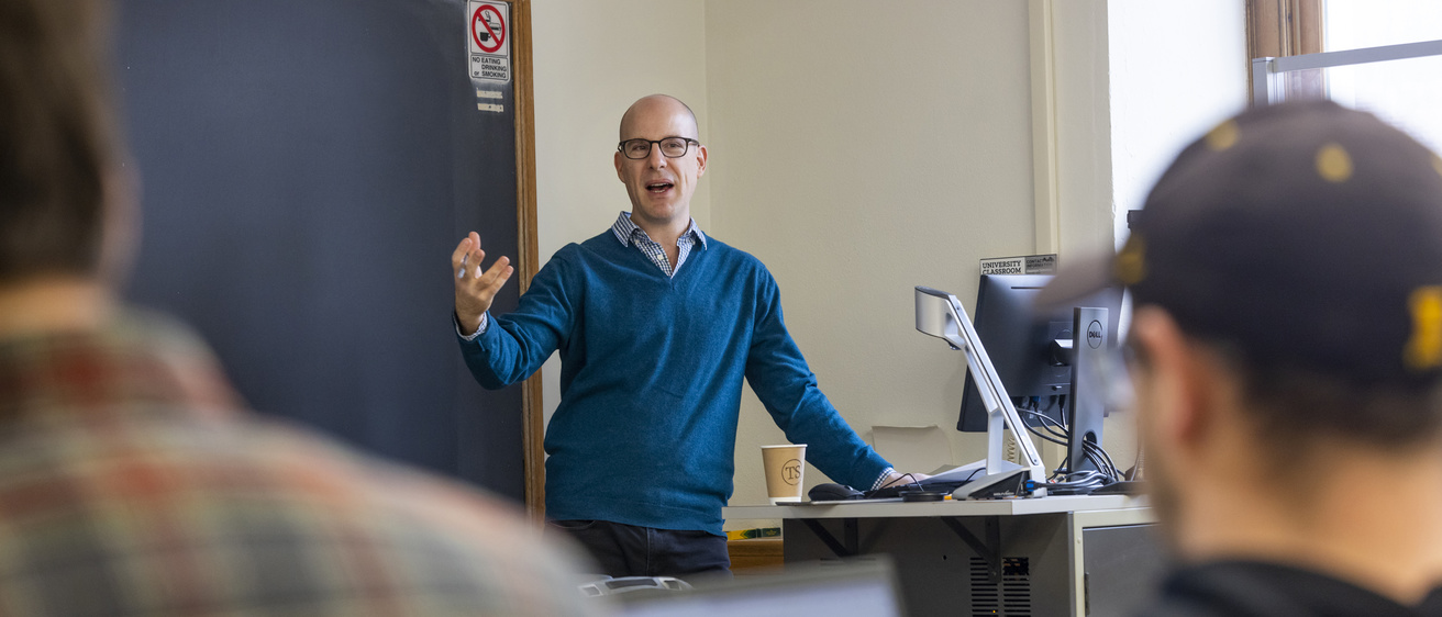 Instructor Teaching a History Class