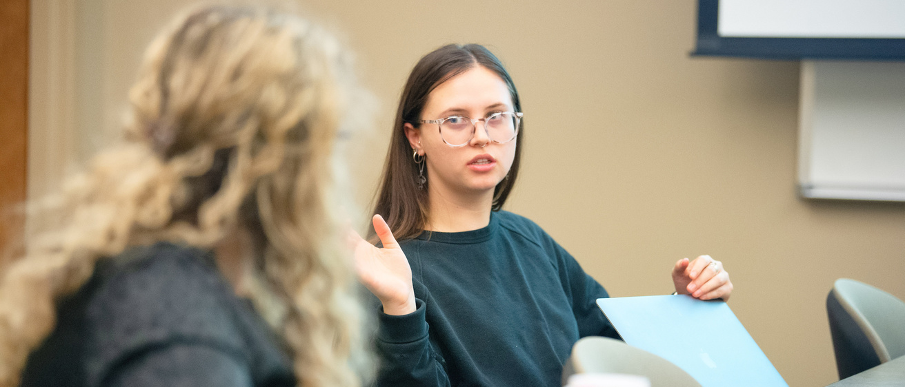 Students in a practicum program